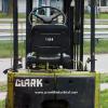 1684 Clark model TW25B serial # TW125-0232-4535FA, 2500 lb. lifting capacity, 24 volt electric powered, Cushion tires, 3 wheel, 106" raised height, Year 1980, 349 hours