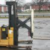 1821 Yale model MWR030LAN24CE077 serial # N487561, 3000 lb. lifting capacity, 24 volt walkie reach, 77" lowered height, 164" raised height