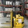1790 Yale model MSW030SC12TV083 serial # B820N0232SW, 3000 lb. lifting capacity, 12 volt, 83" lowered height, 126" raised height, Side shift, Inside 41" wide, Outside 47" wide, Year 1999, 4318 hours