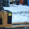 1745 Yale model MPB040ACN24C2748, serial # A827N27490W, 4000 lb. lifting capacity, 24 volt electric powered pallet jack, (4) new batteries August 2023, Standard 27 x 48, Year 1999