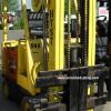 595 Hyster model E60BS serial # B108V10707E, 6000 lb lifting capacity, Electric powered, 141.5" lifting height, Cushion tires, Year 1984