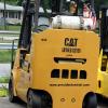 933 Cat model GC40KSTR serial # AT8702891 (box car) 8000 lb lifting capacity, LP gas , GM 4.3L V6, 6 cylinder engine, Triple upright, 83" lowered height, 183" raised height, Side shift, Cushion tires, Year 2003, 1920 hours, Truck width 3'9", length 79", Weight of forklift 13,680 lbs