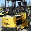 
700 Yale model ERC100HCN48SE090 serial # D880004, 10,000 lb lifting capacity, 48 volt Electric powered, Good 3.85 hour battery, Full freelift mast, 90" lowered height, 185" raised height, Sideshift, Cushion tires, Year 1993