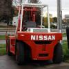 1120 Nissan model DF05A70V serial # DF05-001620, 15,500 lb lifting capacity, Diesel powered, 
FD6, 6 cyl, 345 CID engine, Triple mast, 96" lowered height, 156" raised height, Sideshift, 48" forks,
Pneumatic tires with dual drive,  6288 hours, Year 1995