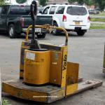 1446 Yale model MPE060LCN24T2748 serial # A803N09950V, 6000 lb lifting capacity, 24 volt Electric powered rider jack, Standard 27 x 48 , Needs battery, Year 1998