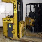 1522 Yale model NE030MAN24ST088 serial # N452647, 3000 lb lifting capacity, 24 volt Electric powered stand up, 88" lowered height, Year of battery 2012, Year of forklift 1987