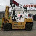196 TCM model FD70Z7 serial # 57902065, 15,500 lb lifting capacity, Diesel powered, Isuzu engine, Year 1985, 103" lowered height, 118" raised height, 81" wide, Pneumatic tires, 4616 hours