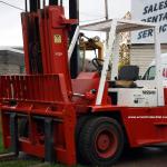 1120 Nissan model DF05A70V serial # DF05-001620, 15,500 lb lifting capacity, Diesel powered, FD6, 6 cylinder, 345 CID engine, Triple mast, 96" lowered height, 156" raised height, Side shift, Pneumatic tires (dual drive) Year 1995, 6288 hours