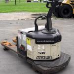 
1249 Crown model PE3520-60 serial # 6A129372, 6000lb lifting capacity, 24 volt Electric powered pallet jack, Standard 27 x 48 size, Weight of jack 1560 lbs, Year 1995