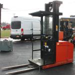 1667 Raymond model OE-35 serial # OE35029208001, 3500 lb. lifting capacity, 24 volt electric powered stand up order picker, 240" raised height, 104" lowered height