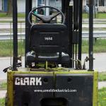 1684 Clark model TW25B serial # TW125-0232-4535FA, 2500 lb. lifting capacity, 24 volt electric powered, Cushion tires , 3 wheel, 106" raised height, Year 1980, 349 hours