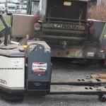 1752 Crown model PW3520-60 serial # 6A206156, 6000 lb. lifting capacity, Electric powered pallet jack, 9" lifting height, Year 2003